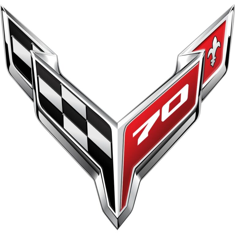 Corvette C8 70th Anniversary Logo Decal