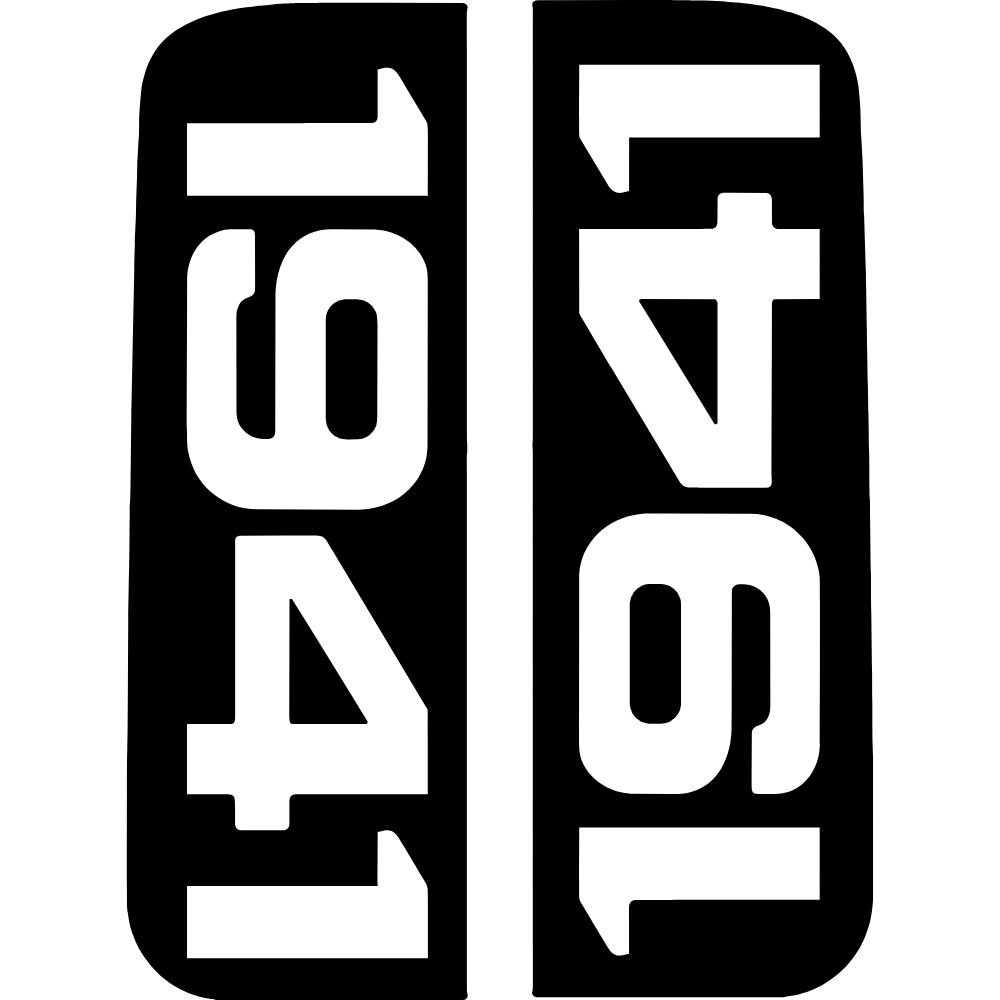 Wrangler 1941 Side Window Decals