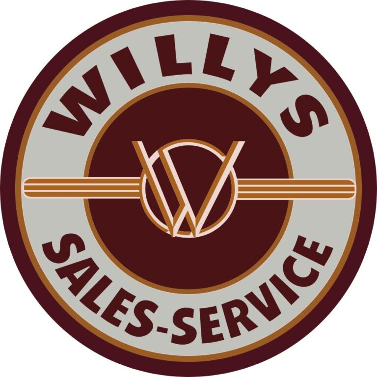 Jeep Willys Sales Service Decal