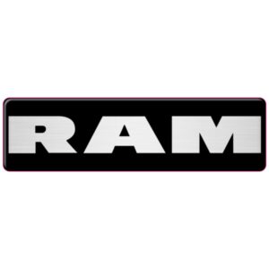 Ram WeatherTech Floor Mat Badge (Brushed Silver)