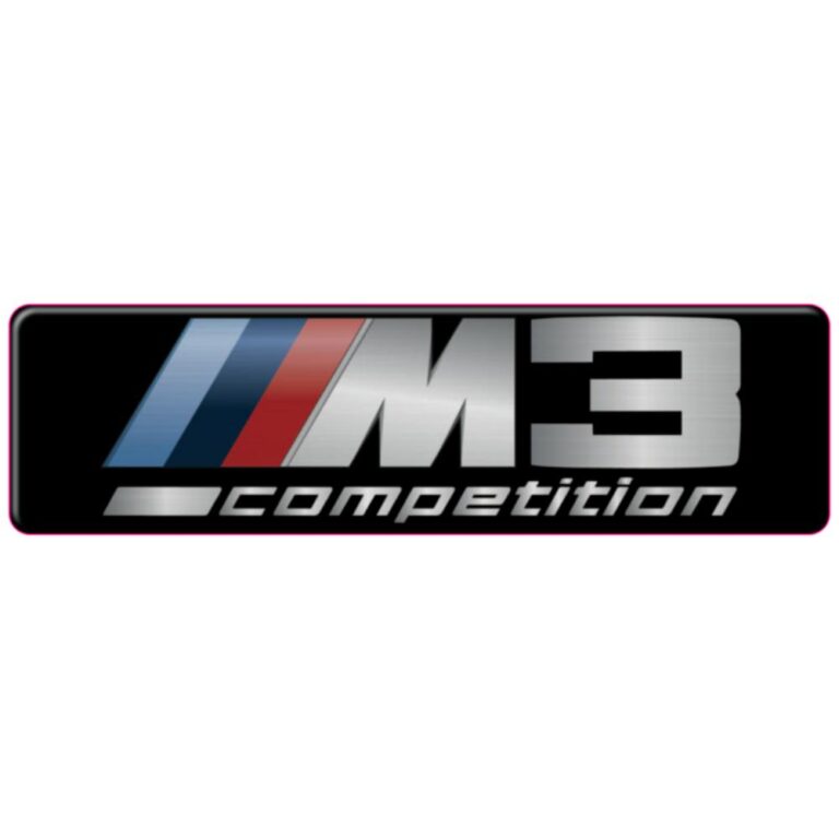 BMW M3 Competition WeatherTech Floor Mat Badge