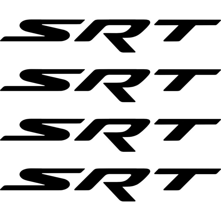 SRT Wheel Logo Overlay Decals