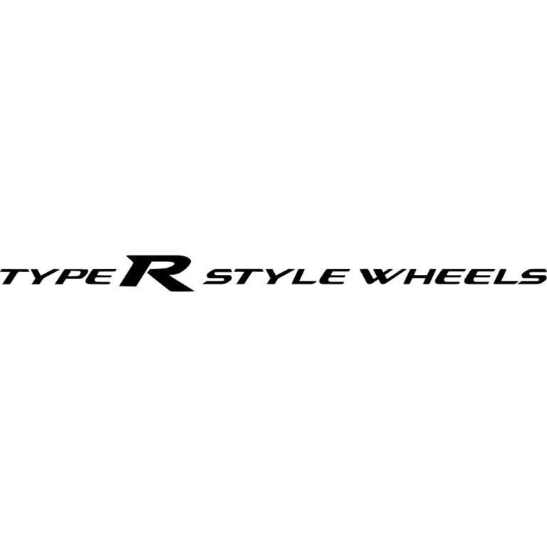 Type R Style Wheels Decal
