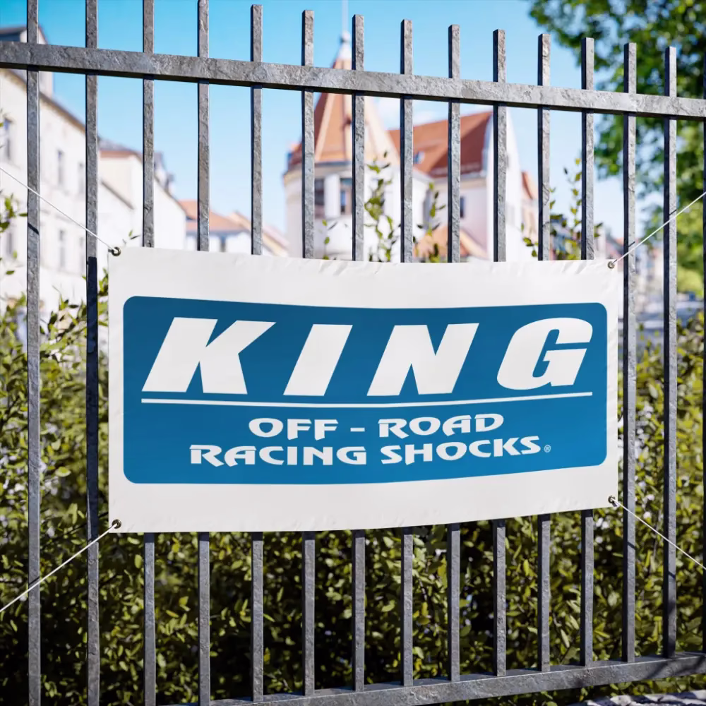 King Off Road Racing Shocks Garage Banner