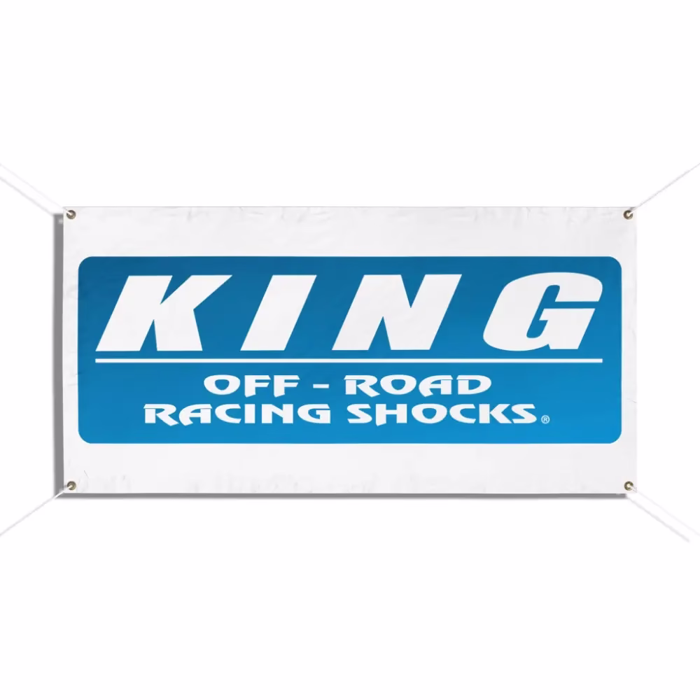 King Off Road Racing Shocks Garage Banner