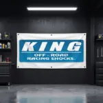 King Off Road Racing Shocks Garage Banner