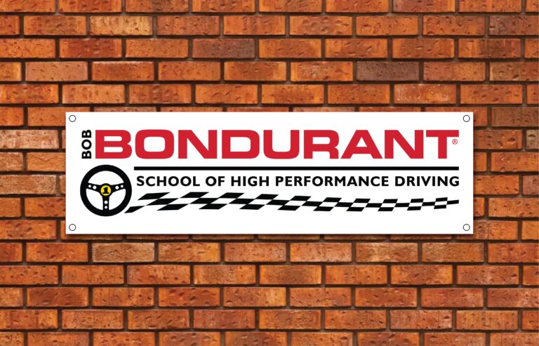Bob Bondurant School of High Performance Driving Garage Banner