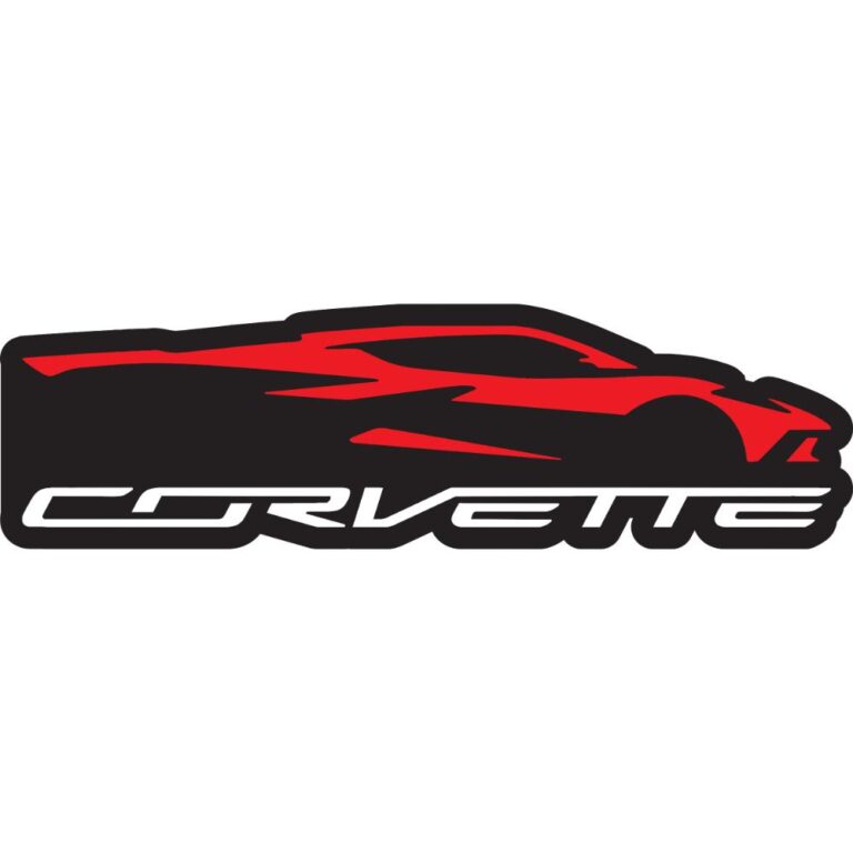 Corvette C8 Silhouette Decal Style 1