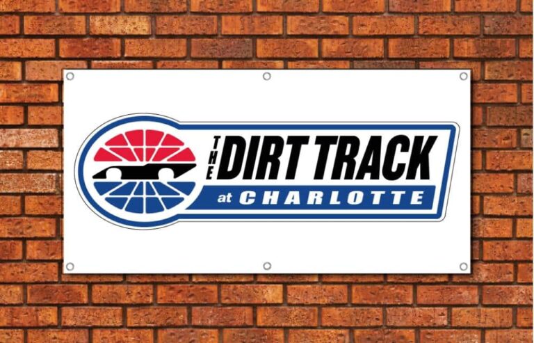 The Dirt Track at Charlotte Garage Banner