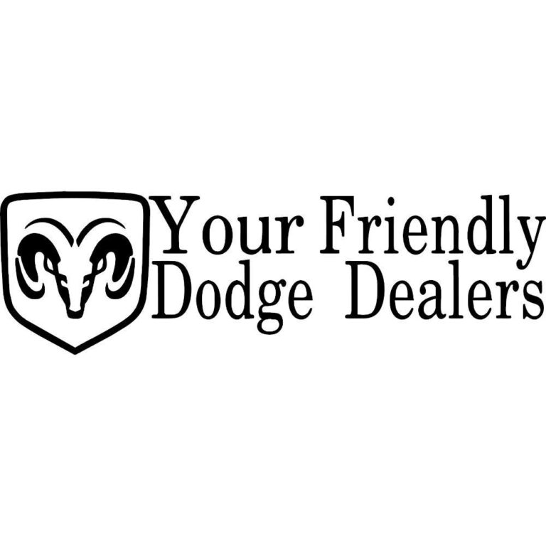 Your Friendly Dodge Dealers Decal
