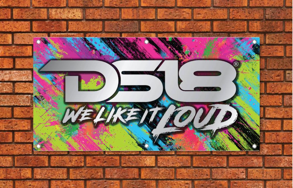 DS18 Neon Garage Banner