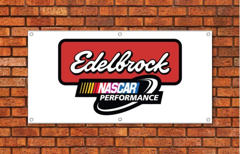 Edelbrock Nascar Performance Garage Banner
