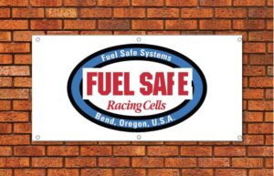 Fuel Safe Racing Cells Garage Banner