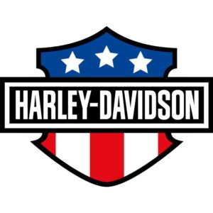 Harley Davidson American Flag Decal