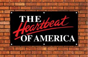 The Heartbeat of America Garage Banner