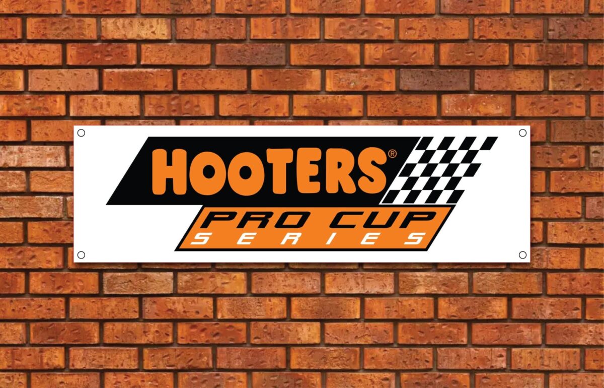 Hooters Pro Cup Series Garage Banner