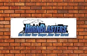 Horn Blasters Garage Banner
