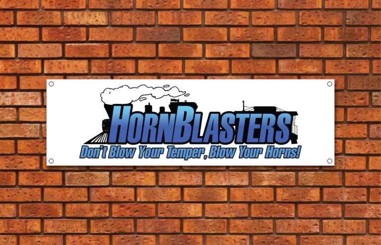 Horn Blasters Garage Banner