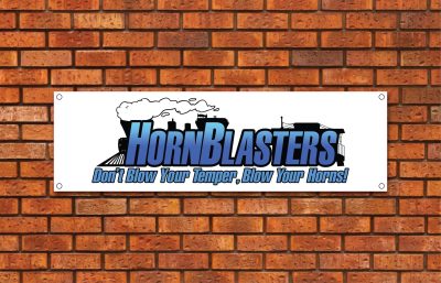 Horn Blasters Garage Banner