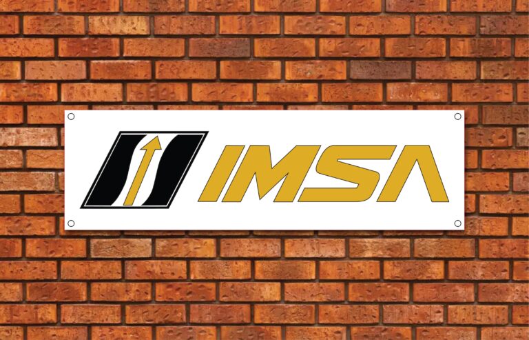 IMSA 50th Anniversary Garage Banner