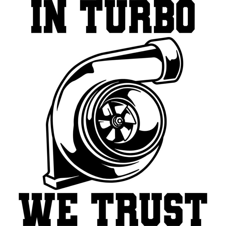 In Turbo We Trust Decal