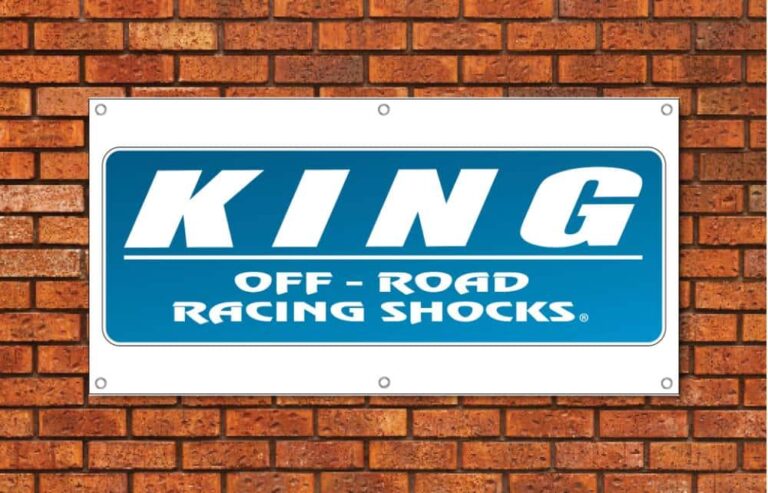 King Off Road Racing Shocks Garage Banner