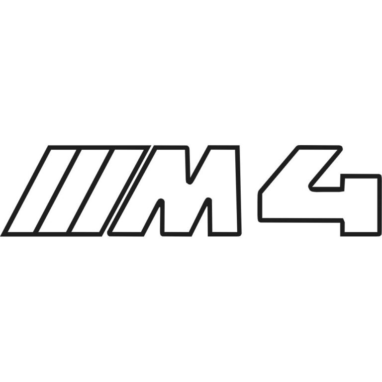 BMW M4 Outline Decal