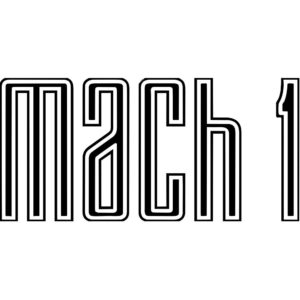 New Age Mustang Mach 1 Logo Decal