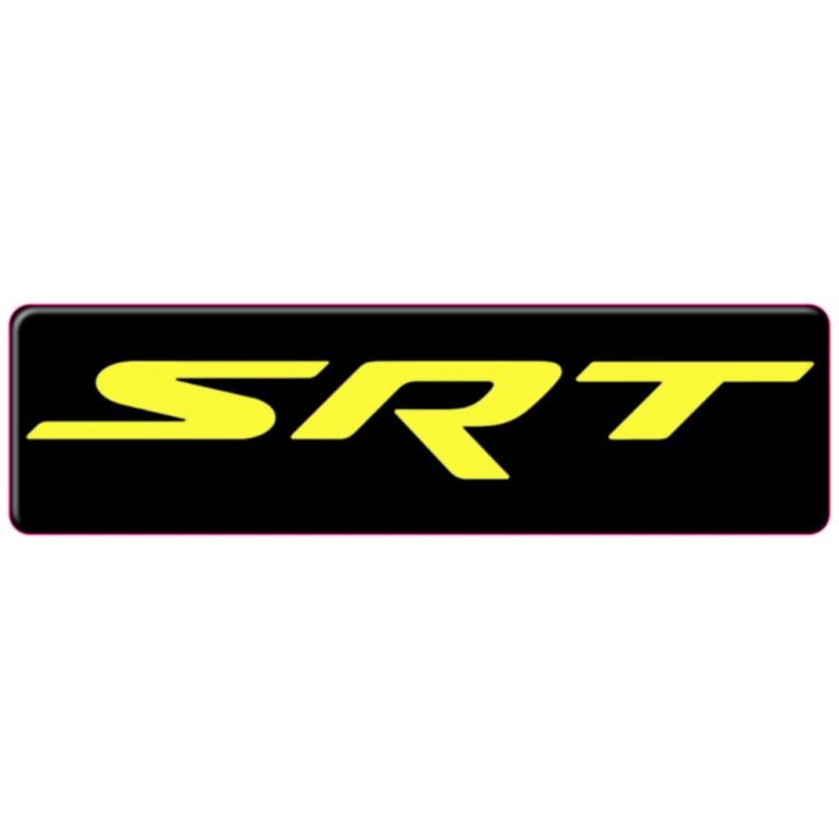 SRT Yellow WeatherTech Floor Mat Badge