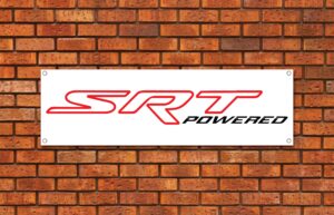 SRT Powered Outline Garage Banner