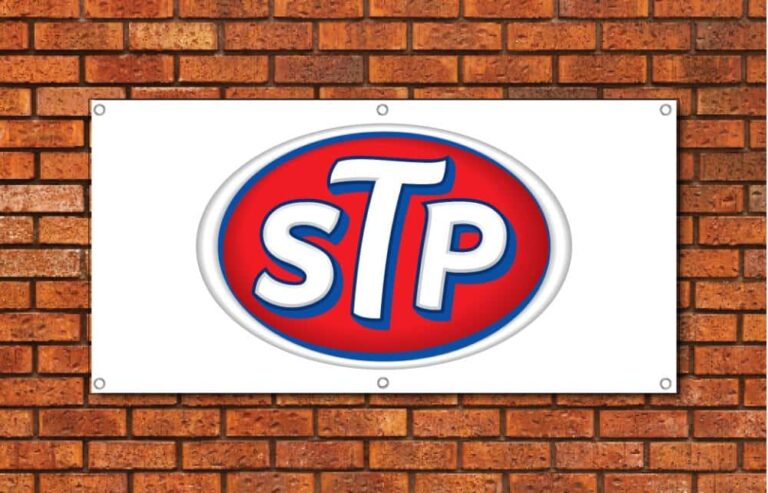 STP Oil Garage Banner