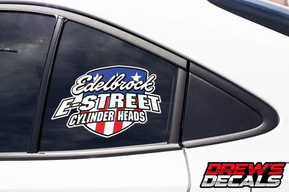Edelbrock E-Street Cylinder Heads Decal