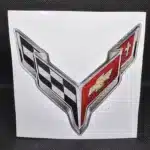 Corvette C8 Logo 3D Domed Badge Emblem