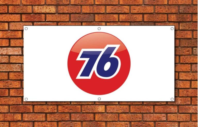76 Lubricants Garage Banner
