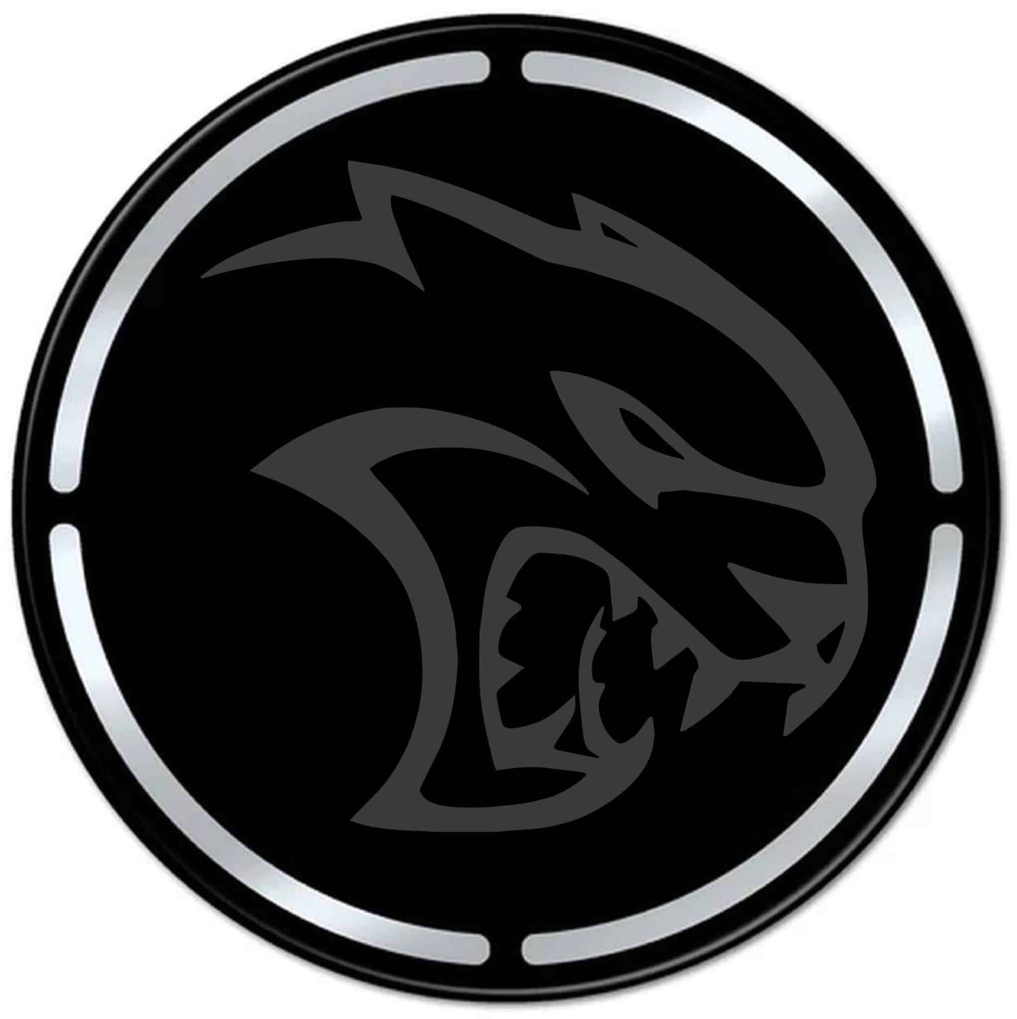 Dodge Challenger Hellcat Engine Bay Cup Holder Inlay dark grey