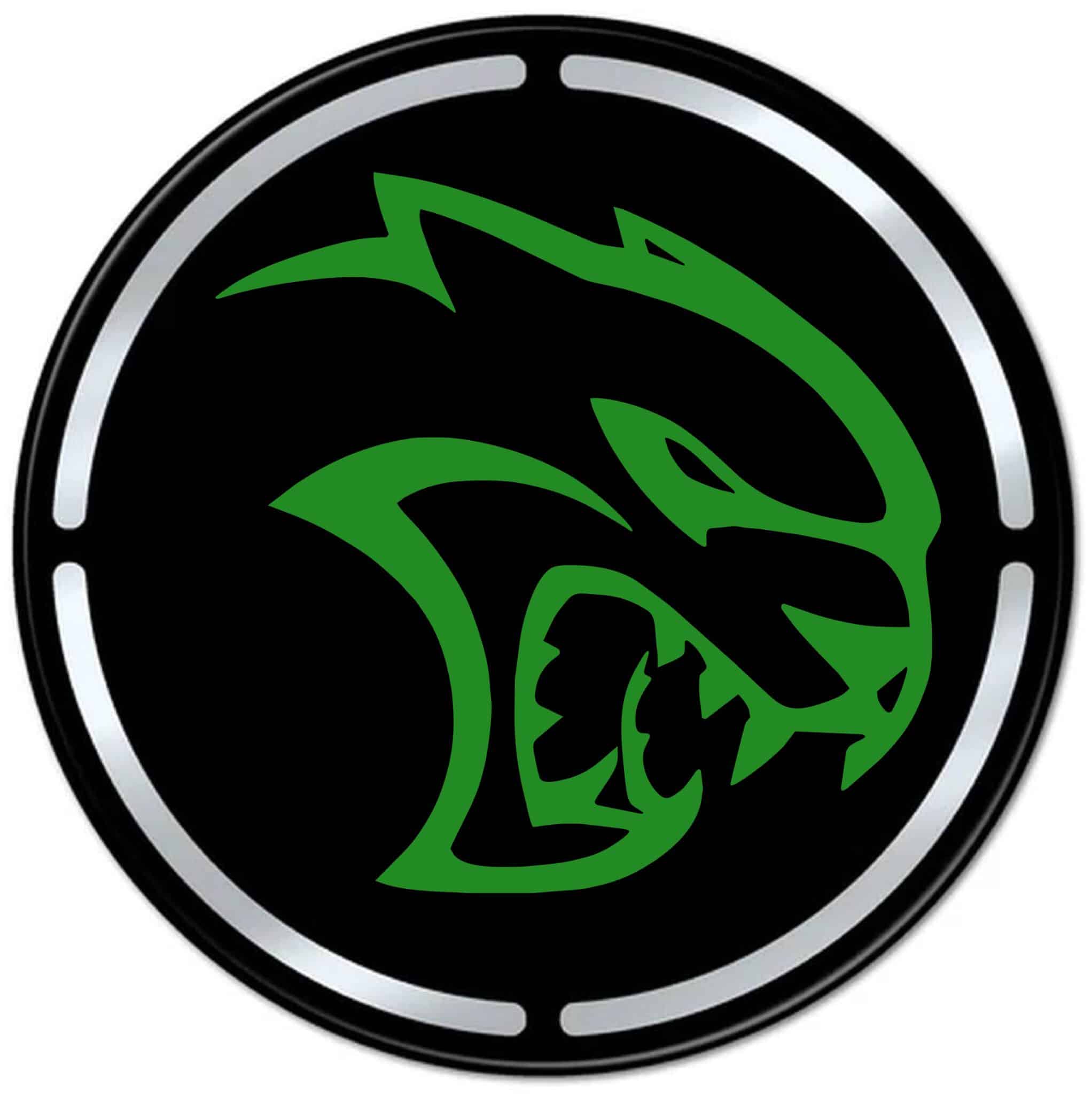 Dodge Challenger Hellcat Engine Bay Cup Holder Inlay forest green