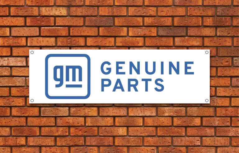 GM Genuine Parts Garage Banner
