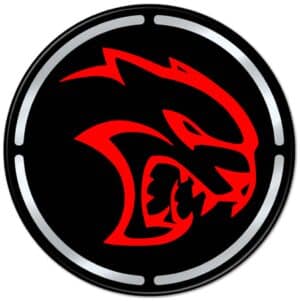 Dodge Challenger Hellcat Engine Bay Cup Holder Inlay red