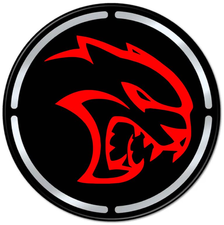 Dodge Challenger Hellcat Engine Bay Cup Holder Inlay red