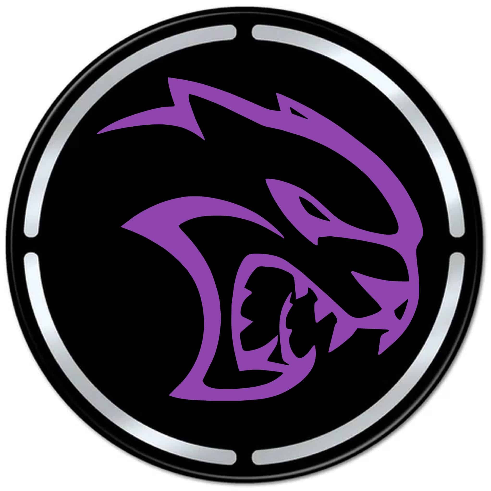 Dodge Challenger Hellcat Engine Bay Cup Holder Inlay violet purple