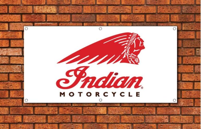 Indian Motorcycle Garage Banner
