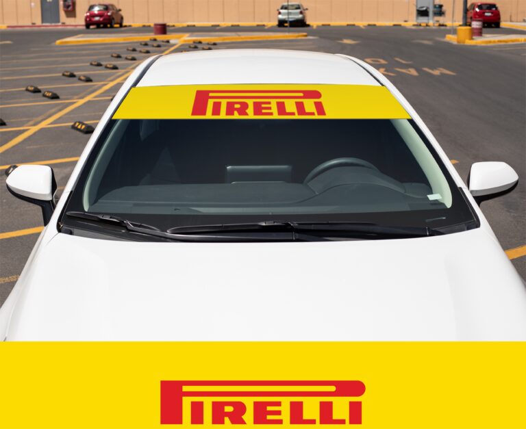 Pirelli Windshield Banner Sun Strip