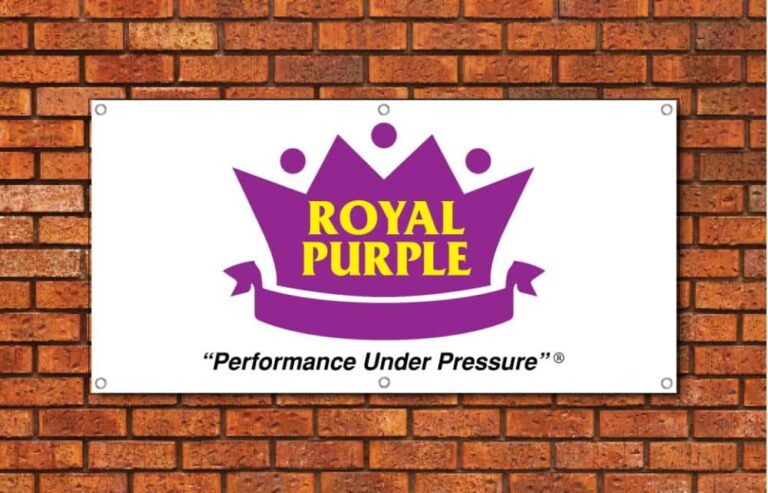 Royal Purple Garage Banner