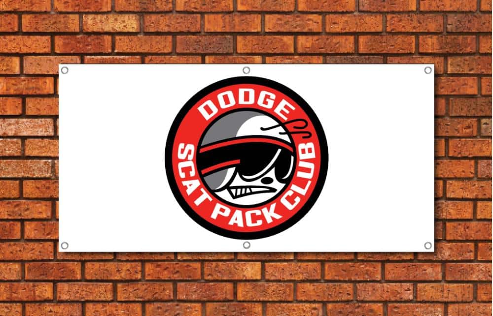 Dodge Scat Pack Club Garage Banner