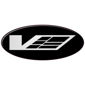 Cadillac CTS-V Silver Airaid Intake 3D Domed Badge