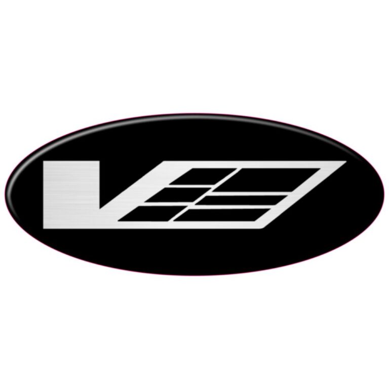 Cadillac CTS-V Silver Airaid Intake 3D Domed Badge