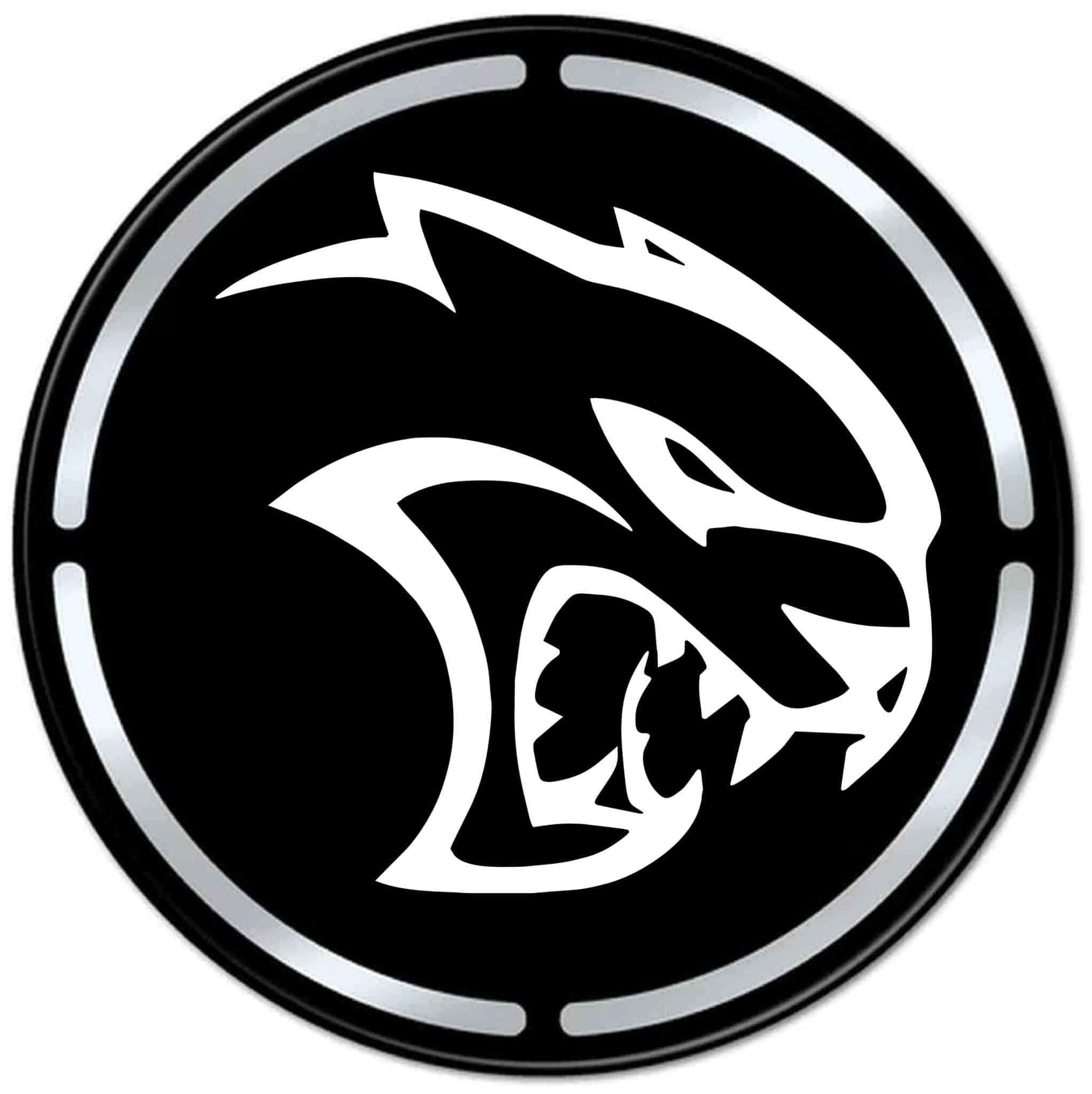 Dodge Challenger Hellcat Engine Bay Cup Holder Inlay white