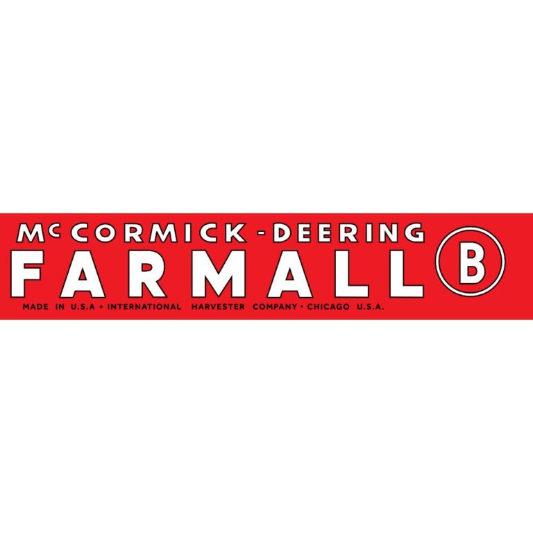 Farmall McCormick Decal