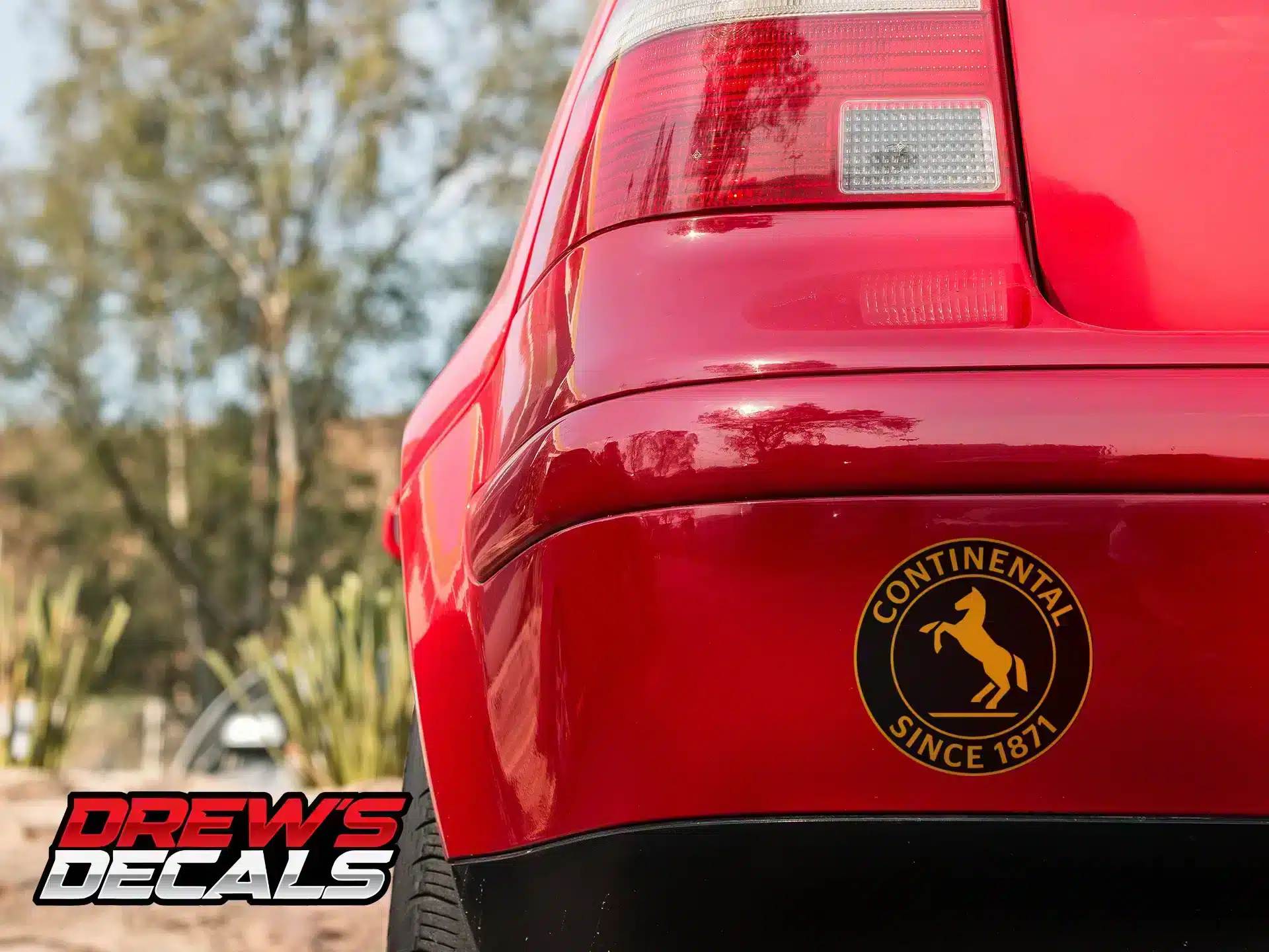 Continental Tires Circle Black Decal