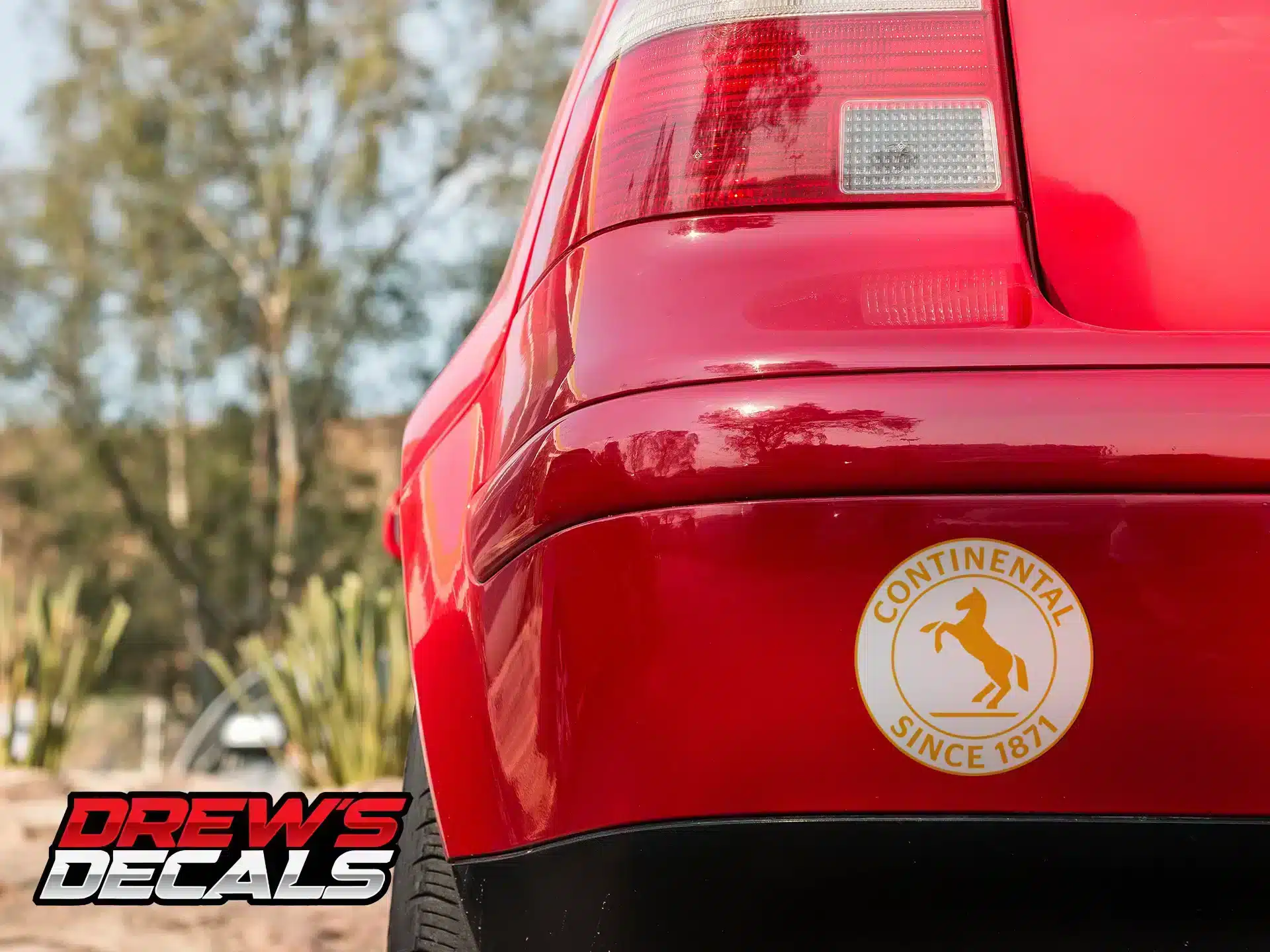 Continental Tires Circle White Decal